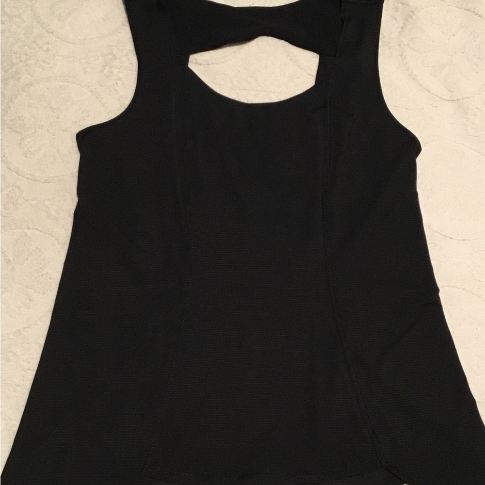 Lululemon Athletica Black Cut-Out Backless Tank Top